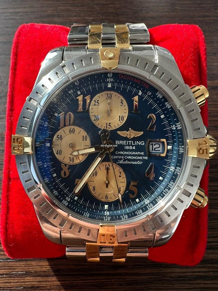 Breitling Chronomat Evolution B13356 Two-Tone Steel & 18 K Go
