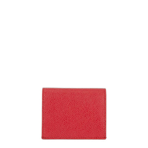 Pebble Grain Leather Anchor Double Card Holder