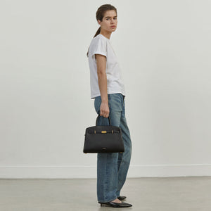DeMellier The Midi Hudson burgundy small grain