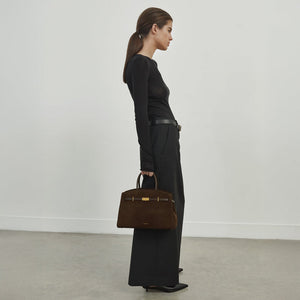 DeMellier The Midi Hudson mocha suede & mocha smooth