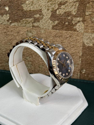 Rolex | Datejust | 69173 | Yellow gold | 26 mm | Gold/Steel | Blue | Automatic