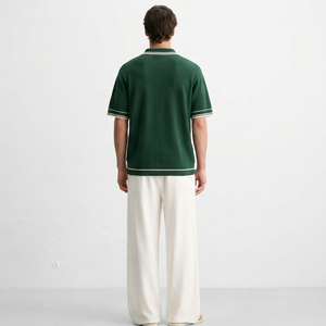 Monaco Knit Polo – Forest