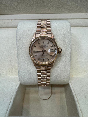 Rolex | Datejust | 6527 | Rose gold | 26 mm | Rose gold | Pink | Automatic