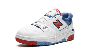 New Balance 550 White True Red Atlantic Blue