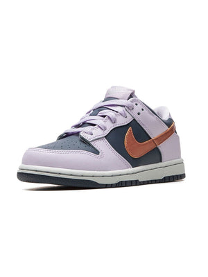 Nike Dunk Low Brown Swoosh Thunder Blue