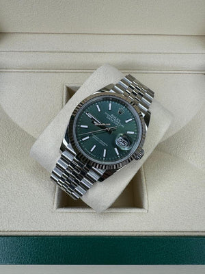 Rolex | Datejust | 126234 | Gold/Steel | 36 mm | Steel | Green | Automatic