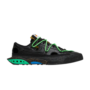 Off White x Blazer Low Black And Electro Green
