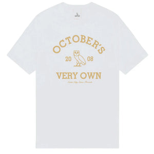 OVO Collegiate T-Shirt White Gold