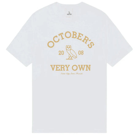 OVO Collegiate T-Shirt White Gold