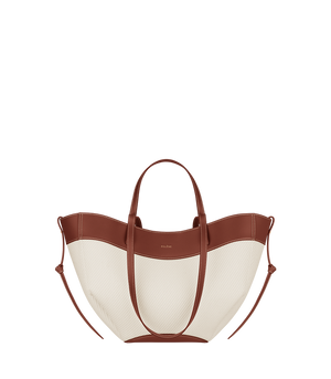 Polene Cyme Mini Cognac Canvas