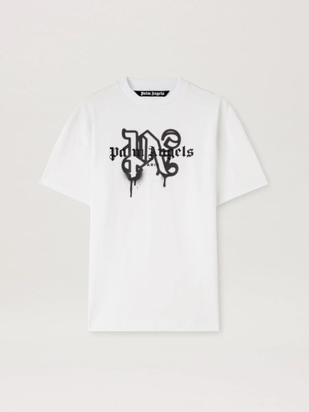 Paris Monogram Spray T-Shirt WHITE