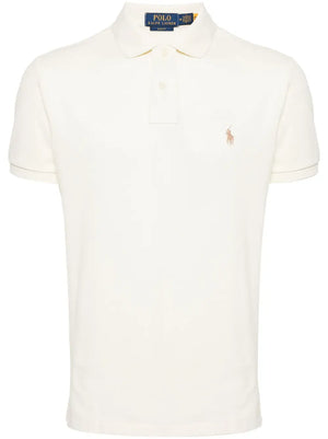 Pony-embroidered cotton polo shirt