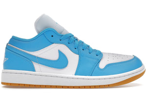 Jordan 1 Low White Gum Light Brown Dark Blue