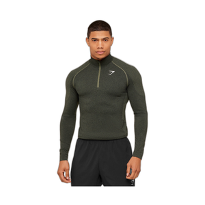 Gymshark Vital 1/4 Zip - Core Olive/Black