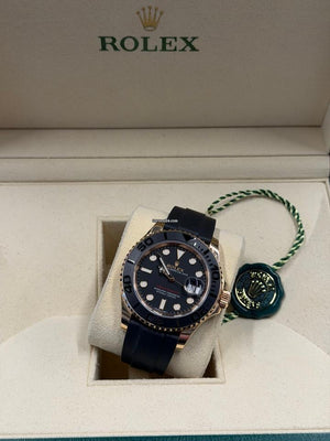 Rolex | Yacht-Master | 116655 | Rose gold | 40 mm | Rubber | Black | Automatic