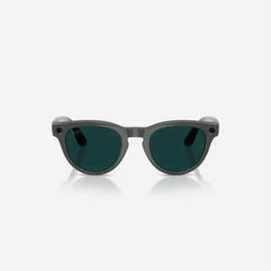 Ray-Ban Meta Headliner Shiny Asteroid Grey Frame Clear-Emerald Lens Transition - Gen 2