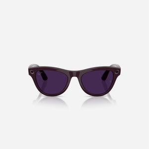 Ray-Ban Meta Skyler Shiny Mystic Violet Frame Clear Amethyst Lens Transition - Gen 2