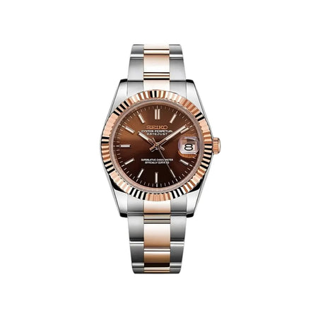 SEIKO MOD DATEJUST CHOCOLATE INDEX