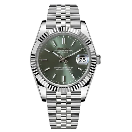 SEIKO MOD datejust mint green