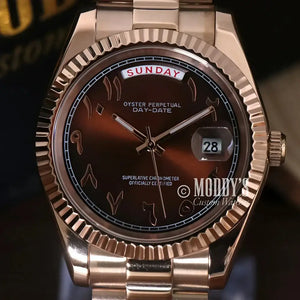 Seikojust Daydate Rose Gold - Chocolate Arabic