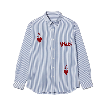 City Off Domes Aamore Blue Stripe Shirt