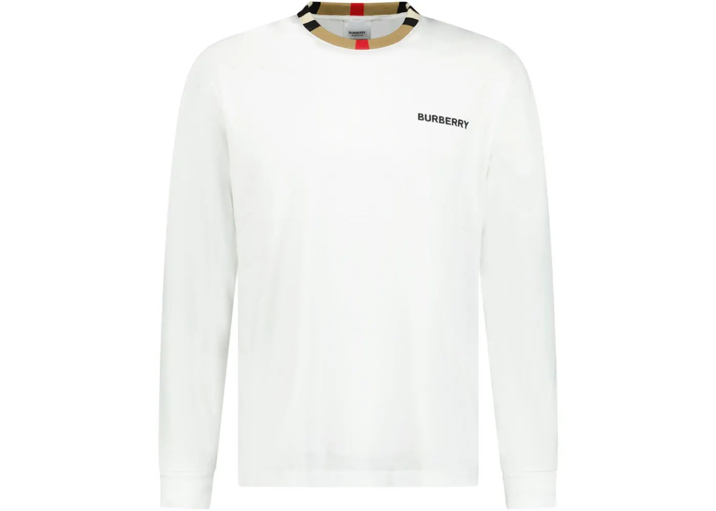 Burberry Long Sleeve Icon T-Shirt White