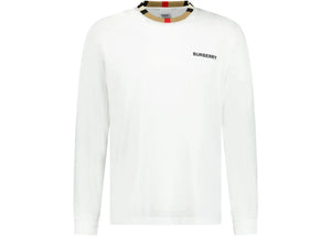 Burberry Long Sleeve Icon T-Shirt White