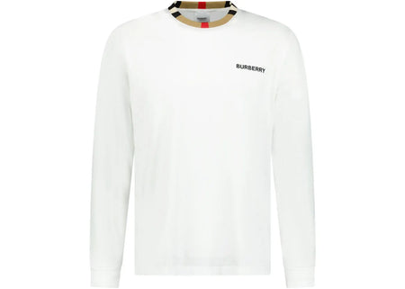 Burberry Long Sleeve Icon T-Shirt White
