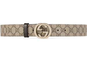 Gucci Belt Supreme G Buckle Brown