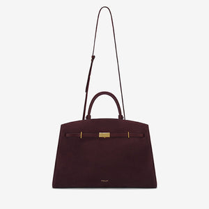 DeMellier The Hudson burgundy suede & burgundy smooth