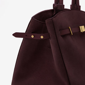 DeMellier The Hudson burgundy suede & burgundy smooth