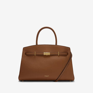 DeMellier The Midi Hudson tan small grain