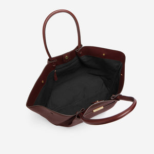 DeMellier The New York burgundy small grain