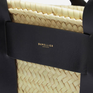 DeMellier The Santorini natural basket black smooth