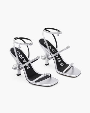 Marc Jacobs Marc Jacobs The Metallic Leather Daisy Heel Silver Silver