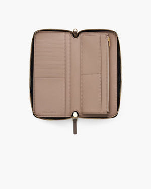Marc Jacobs Marc Jacobs The Leather Continental Wallet Cement Cement