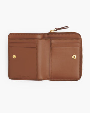 Marc Jacobs Marc Jacobs The Leather Mini Compact Wallet Argan Oil Argan Oil