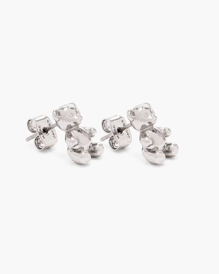 Marc Jacobs Marc Jacobs The Teddy Bear Stud Earrings Light Antique Silver Light Antique Silver