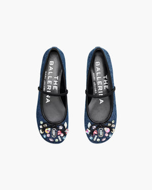Marc Jacobs Marc Jacobs The Gem Denim Sabrina Ballerina Indigo Indigo