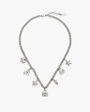 Marc Jacobs Marc Jacobs The Mini Icon Charm Necklace Light Antique Silver Light Antique Silver