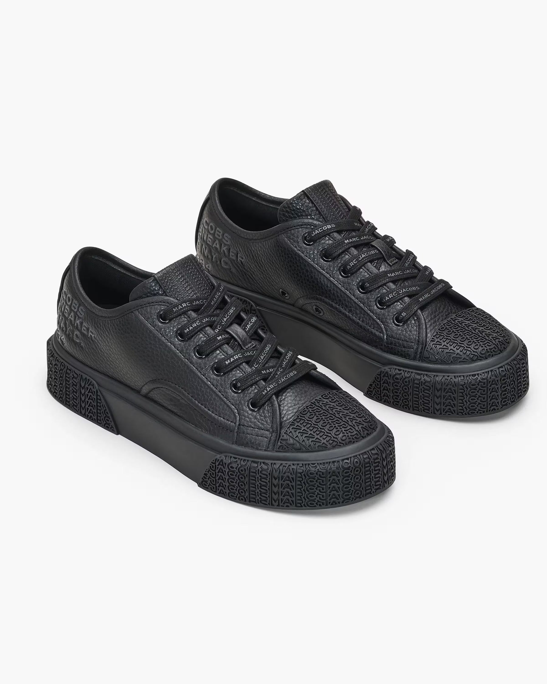 Marc Jacobs Marc Jacobs The Leather Sneaker Black Black