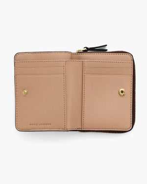Marc Jacobs Marc Jacobs The Leather Mini Compact Wallet Ganache Ganache
