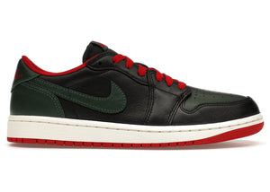 jordan 1 retro low og gorge green varsity Red
