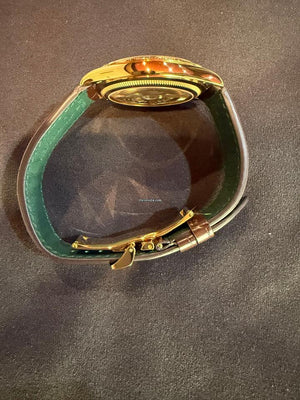 Rolex | 1908 | 52508 | Yellow gold | 39 mm | Crocodile skin | White | Automatic