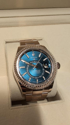 Rolex | Sky-Dweller | 336935 | 42 mm | Rose gold | Blue | Manual winding