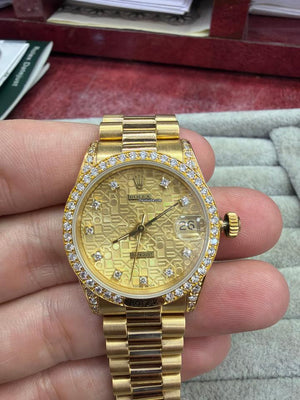 Rolex | Day-Date | 18138 | Yellow gold | 31 mm | Yellow gold | Champagne | Automatic