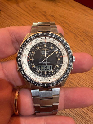 Breitling Navitimer Pluton Iran Airforce New Old Stock 1970 Iran Dial Logo